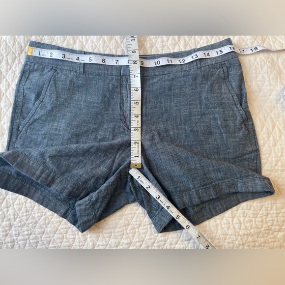 Women’s J. Crew Blue Chino Cotton Casual Shorts Size 4 Short - Picture 4 of 4